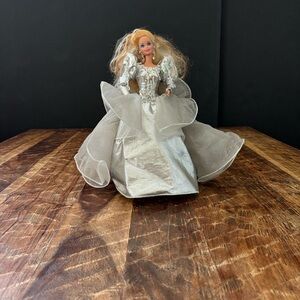 Vintage Barbie Silver Dress 80s